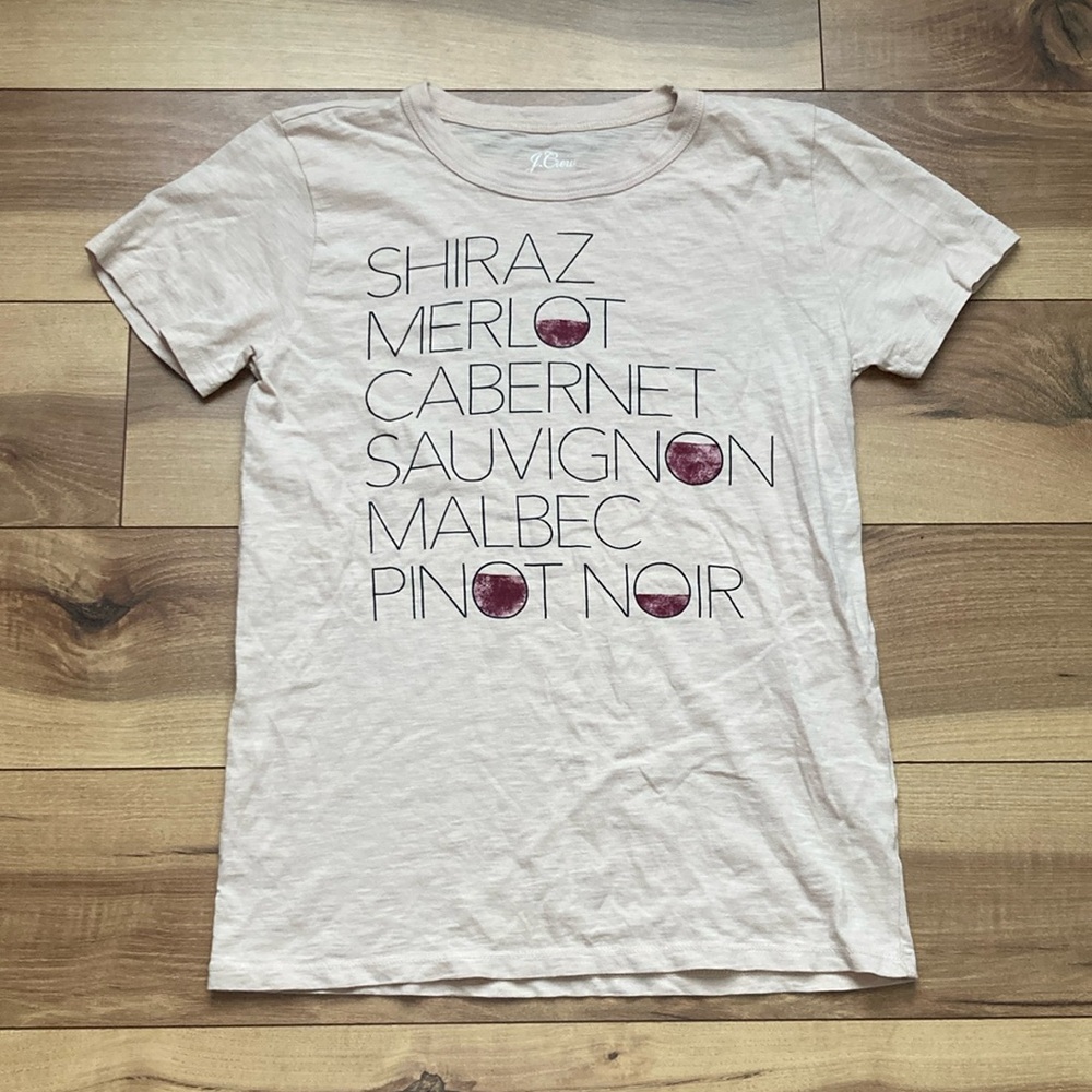 J Crew Red Wine Type Shirt. Size XS